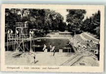 52134 W5120 Herzogenrath Foto AK Städtisches Schwimmbad Badeanstalt Sprungturm
