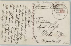 MSP Nr. 107 20.11.1917 S.M.S. Dörflingen Bild: Marine Zivildienst Marineschiffspoststempel