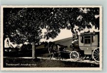 W8157 Dietramszell Ankunft der Postkutsche AK Postkutsche 1938 Foto AK
