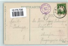 Zwieselalm 1908 Gebrauchsspuren Kirchstein Windhütte am Zwiesel Lithographie