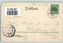 07973 O6600 Greiz 1899 Gebrauchsspuren Blick vom Hainberg Gedicht von Gottfried Doehler