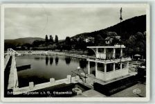 64342 W6104 Seeheim-Jugenheim - Schwimmbad Wasserrutsche Sprungturm
