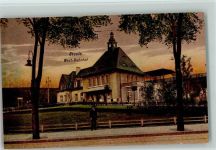 W4300 Steele West Bahnhof AK Bahnhof 1916 Gebrauchsspuren