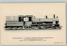 Schmalspurige 1 C-Zwilling Naßdampf-Personenzuglokomotive der Assam-Bengal-Bahn gebaut 1902 Hanomag Dampflokomotive
