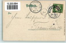 W8000 München Königl. Hofbräuhaus Innenaufnahme Hofbräuhaus 1902 Lithographie