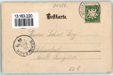91781 W8832 Weißenburg i Bay 1899 - Krieger-Denkmal eingeweiht 30.07.1899 Soldat Fahne Kanone