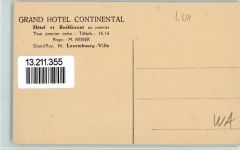Ville 1928 - Grand Hotel Continental , Grand Rue AK