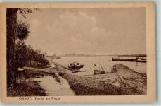 47495 W4134 Orsoy , Niederrhein - Partie am Rhein