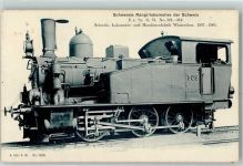 Nr. 1096 Maschinenfabrik Winterthur - Rangierlok 309 Dampflokomotive 1906