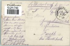 94239 W8375 Ruhmannsfelden 1908 Gebrauchsspuren Marktplatz, Teilansicht AK