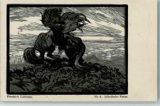 Friedrich Lissmann Nr. 4 , Islandische Ponys AK Künstler