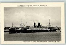 Salondampfer Princess Alice AK Norddeutscher Lloyd