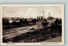 W7107 Bad Friedrichshall Kochendorf - Salzbergwerk und Bahnhof AK Salzbergwerk 1935