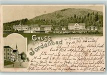 88400 W7950 Jordanbad 1901 Gebrauchsspuren Gruss aus - Litho, AK