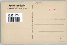 26721 W2970 Emden , Ostfriesland - Gasthaus Stadt Emden