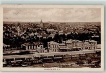 07580 O6516 Ronneburg , Thür 1915 - Bahnhof