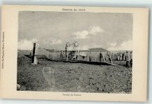 Abgestürztes Flugzeug Militär Francaise AK Flugzeuge WK I