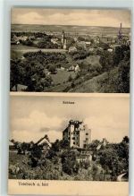 84130 W8312 Teisbach 1915 Gebrauchsspuren Schloß Teisbach
