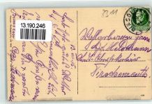 84130 W8312 Teisbach 1915 Gebrauchsspuren Schloß Teisbach