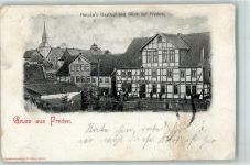 31084 W3222 Freden Leine Gebrauchsspuren Heipke´s Gasthaus Kirche