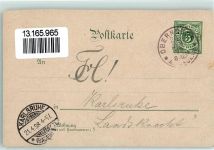 72160 W7240 Sulz am Neckar 1898 Gebrauchsspuren Lithographie
