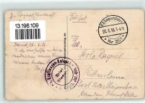 Kowel 1916 Gebrauchsspuren Marktstrasse Feldpost Kraftwagen-Kolonne