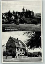 73770 W7306 Denkendorf , Württ Gebrauchsspuren Kloster Denkendorf Gasthaus zum Waldhorn
