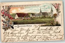 36381 W6490 Schlüchtern 1901 Gebrauchsspuren Königl. Seminar Lithographie