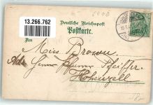 36381 W6490 Schlüchtern 1901 Gebrauchsspuren Königl. Seminar Lithographie