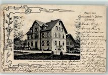 77880 W7591 Obersasbach 1905 Gebrauchsspuren Hotel zum neuen Erlenbad