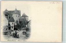 72070 W7400 Bebenhausen , Württ - Grüner Turm Pferdewagen
