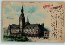 W2000 Hamburg Gruss aus Rathaus Verlag Röpke Nr. 518 AK HGL, Verlag Meteor 1898 Lithographie