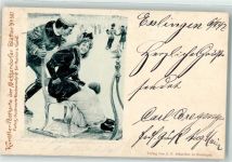 Nr 507 Schlitten Winter Meggendorfer Blätter 1898 Gebrauchsspuren