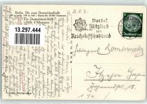 10115 O1199 Westend 1936 Foto AK Bahnhof Eichkmap Deutschlandhalle LKW
