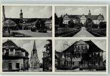 97990 W6992 Weikersheim - Gasthaus zum Hirsch Schloß Marktplatz Stadtkirche
