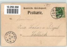 79429 W7841 Friedrichsheim 1899 Lithographie Badisches Wappen Heilstätte Friedrichsheim