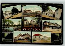Kolin Köln an der Elbe 1915 Gebrauchsspuren Velky Osek Bahnhof