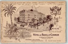 06000 Nice Nizza 1909 - Hotel de BAde & O'Connor Palme