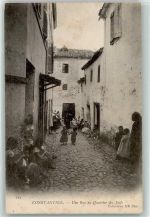 Constantine Qusantina Une Rue du Quartier des Juifs Jüdischer Typ 1903