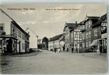 99898 O5803 Finsterbergen - in der Hauptstraße mit Postamt Fahrrad
