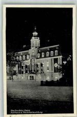 O4850 Weißenfels , Saale Rathaus im Festschmuck Stadt mit Hakenkreuz 1937 Foto AK