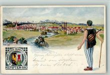 W8960 Kempten (Allgäu) Bundes Sängerfest 1910 , sign Annen AK Sängerfest Künstlerkarte
