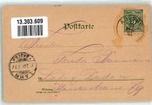 71679 W7144 Hohenasperg 1901 Gebrauchsspuren Rathaus Burg Festung Hohenasperg Lithographie