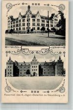 06618 O4800 Naumburg Saale 1910 Foto AK Kaserne 4. Jäger Bataillon