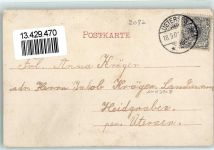 25436 W2082 Uetersen 1901 - Marktstraße Ort lt. Stempel