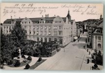 88212 W7980 Ravensburg , Württ 1908 - Eisenbahnstraße mit Hotel Kaiserhof