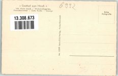 97990 W6992 Weikersheim - Gasthaus zum Hirsch Opel-Dienst-Schild