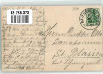 88212 W7980 Ravensburg , Württ 1908 - Eisenbahnstraße mit Hotel Kaiserhof