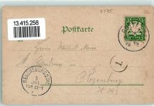 94239 W8375 Gotteszell 1899 Lithographie Früheres Kloster Gotteszell