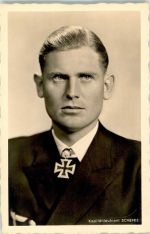 Kapitänleutnant Schepke Kommandant U-Boot 3 Ritterkreuzträger Foto AK